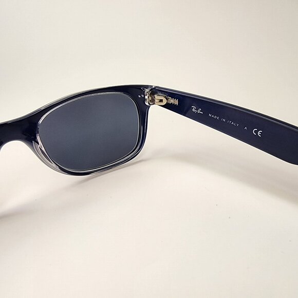 Ray Ban New Wayfarer (RB 2132) Blue Sun Glasses Size 52-18-145 - Picture 5 of 9